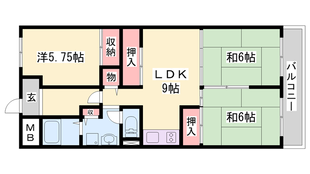 ラフェスタ二見の物件間取画像